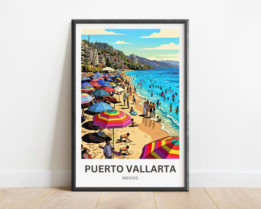 Puerto Vallarta  Travel Poster - Coastal Charm