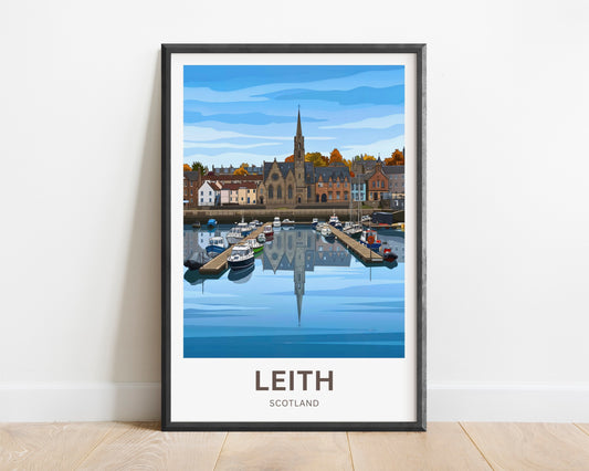 Leith, Scotland Travel Poster
