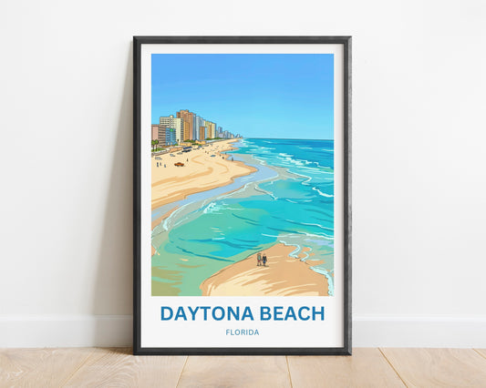 Daytona Beach, Florida Travel Poster