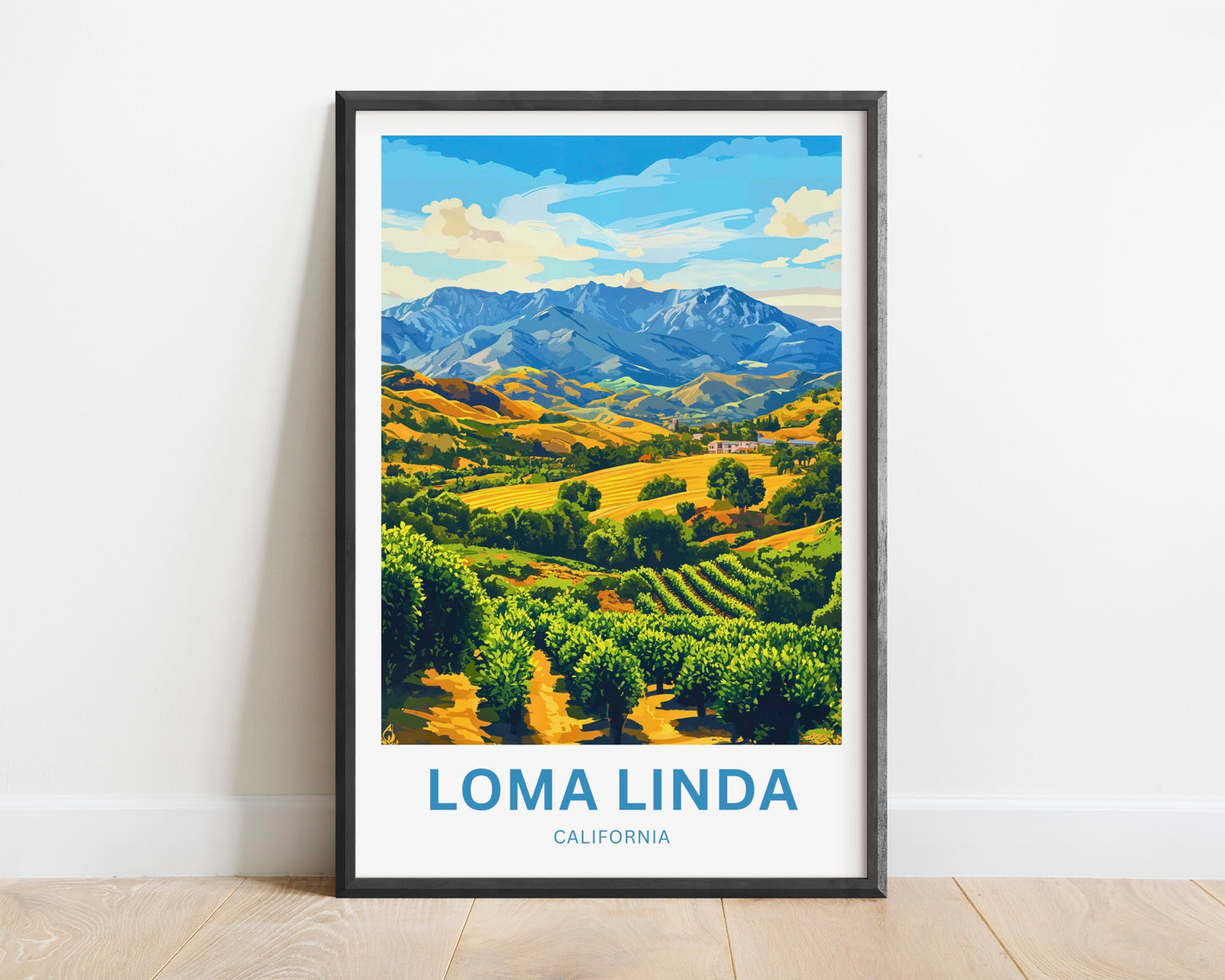 Loma Linda Travel Poster  - The Wellness Hills