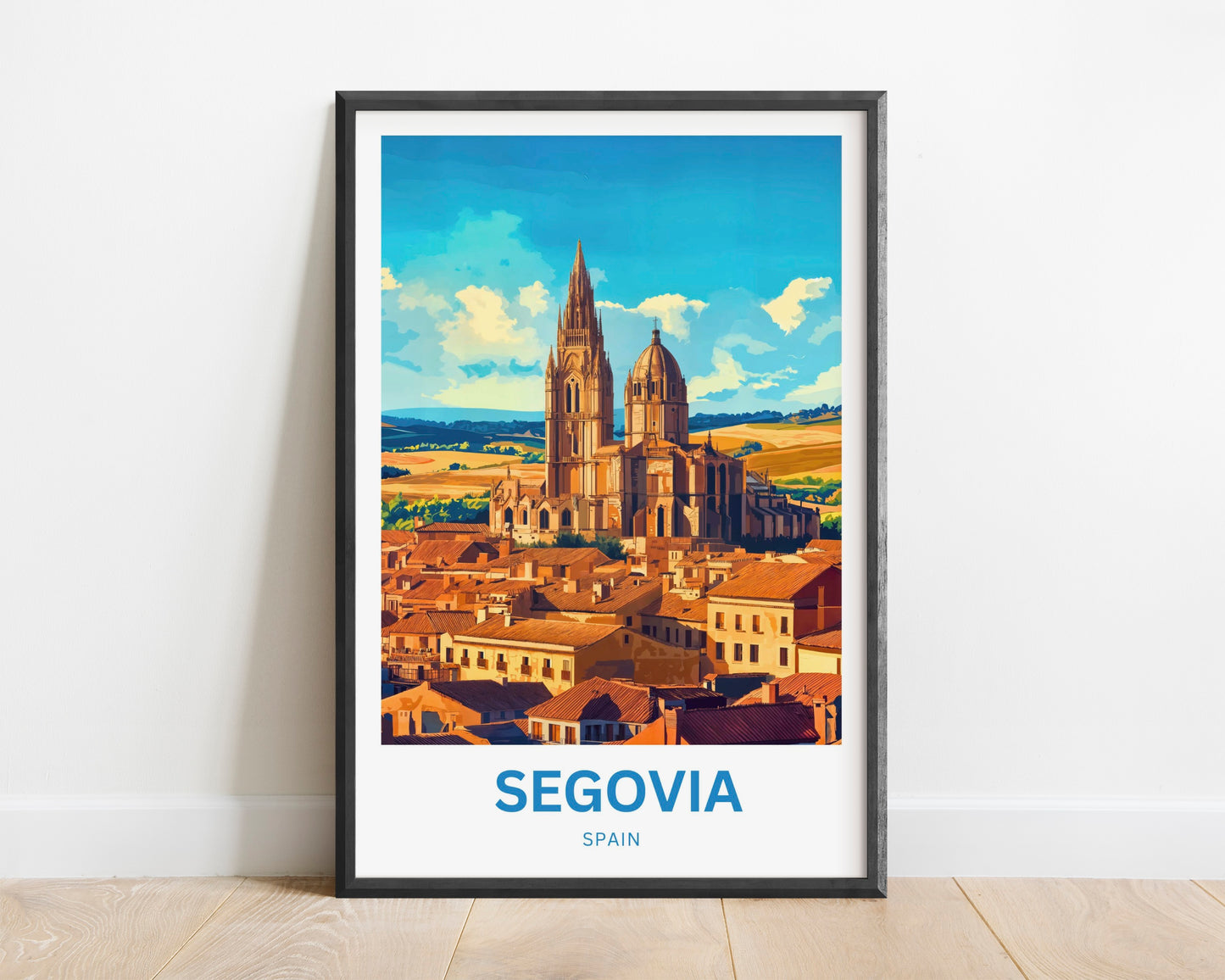 Segovia Travel Poster - Historic Charm, Enduring Elegance