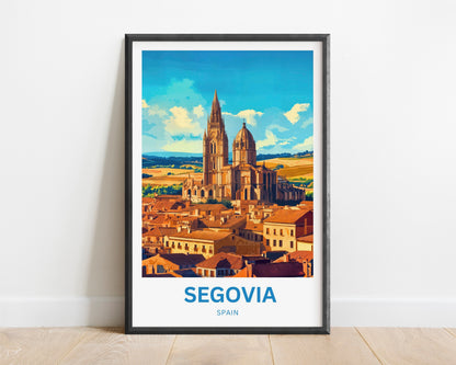 Segovia Travel Poster - Historic Charm, Enduring Elegance