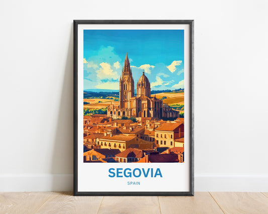 Segovia Travel Poster - Historic Charm, Enduring Elegance