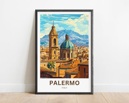 Palermo Travel Poster- Where Cultures Converge