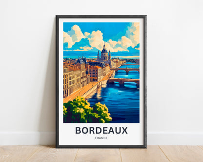 Bordeaux Travel Poster - France