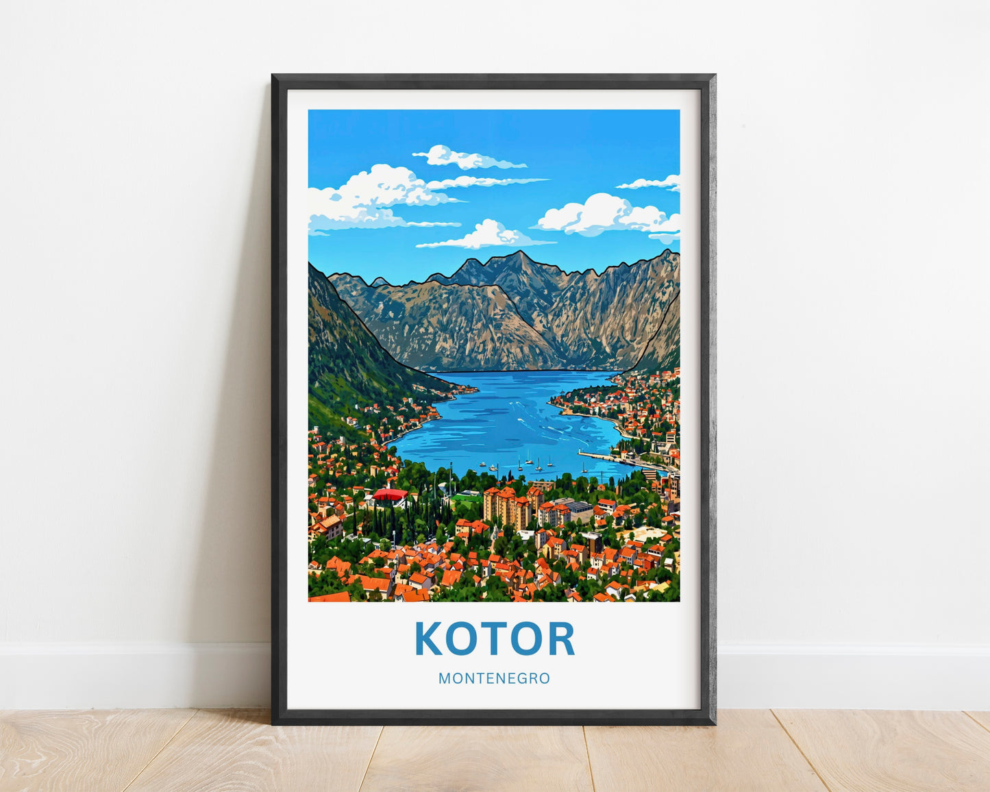Kotor Travel Poster -   Old Town Montenegro