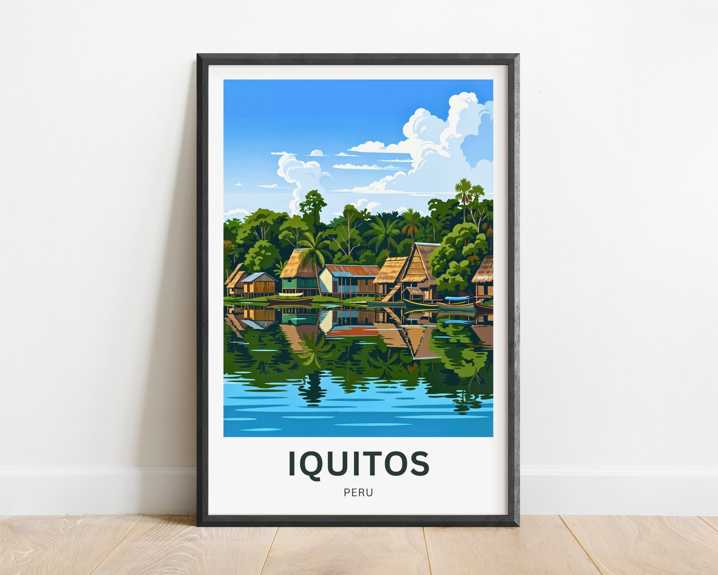 Iquitos Travel Poster - Gateway to the Amazon