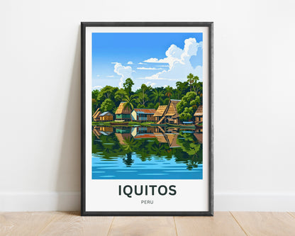 Iquitos Travel Poster - Gateway to the Amazon