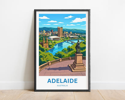 Adelaide Travel Print - View from Above