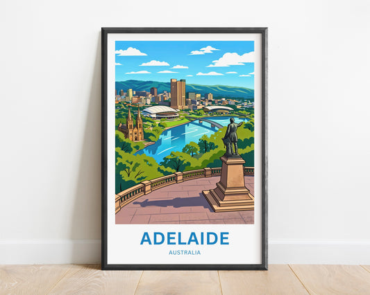 Adelaide Travel Print - View from Above