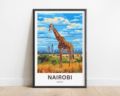 Nairobi Travel Poster - Hear of Kenya
