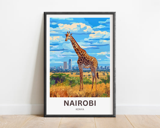 Nairobi Travel Poster - Hear of Kenya