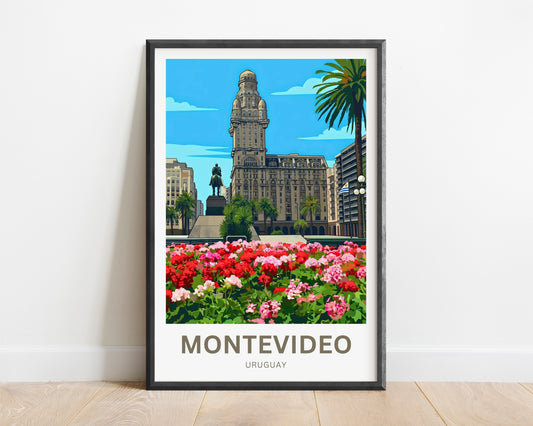 Montevideo, Uruguay Travel Poster