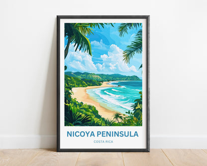 Nicoya Peninsula Travel Poster  - Costa Rica