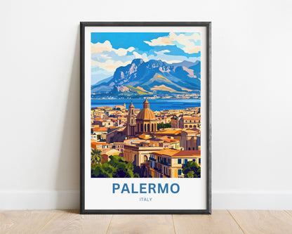 Palermo Travel Poster- Heart of Sicily