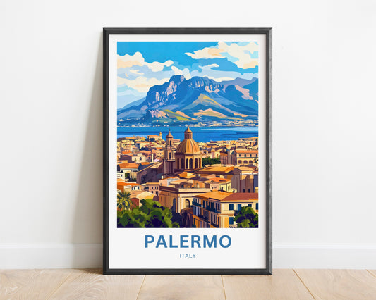 Palermo Travel Poster- Heart of Sicily