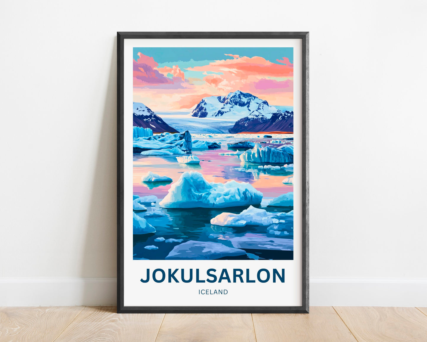 Jökulsárlón Travel Poster
