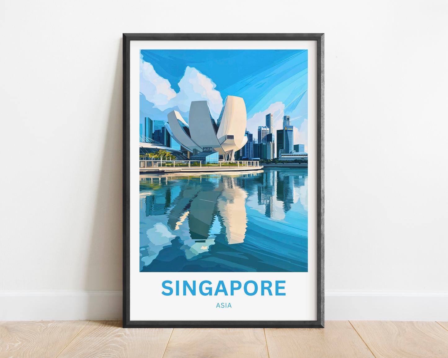 Singapore Travel Poster - Urban Symphony