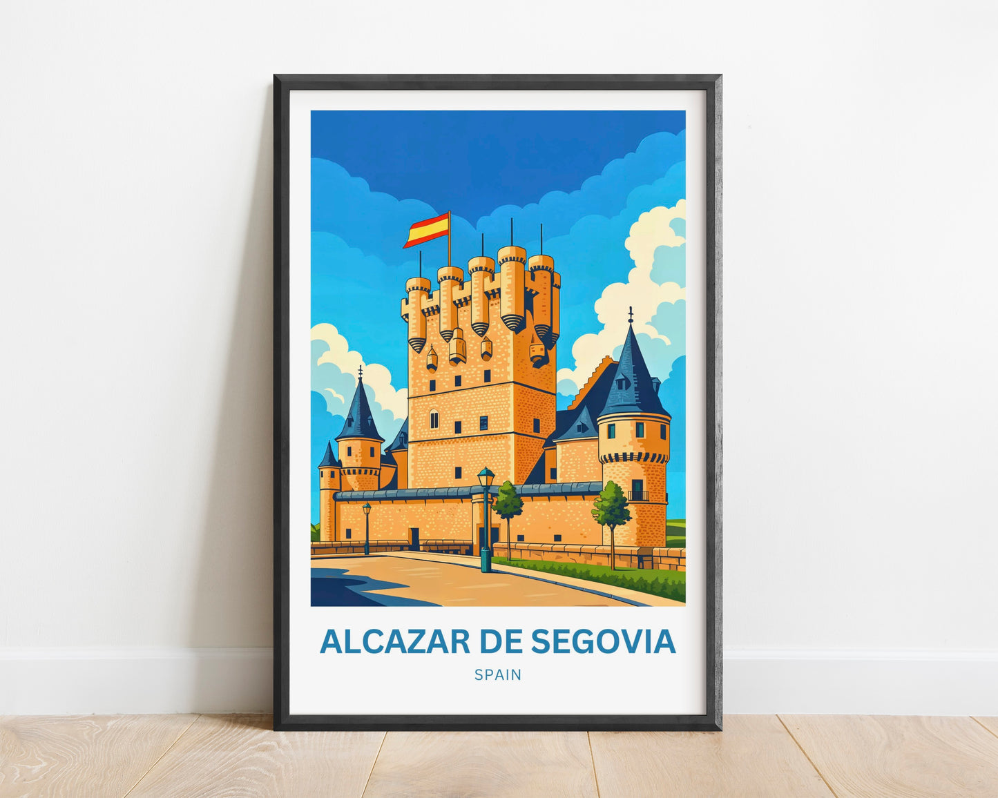 Alcázar de Segovia Travel Poster