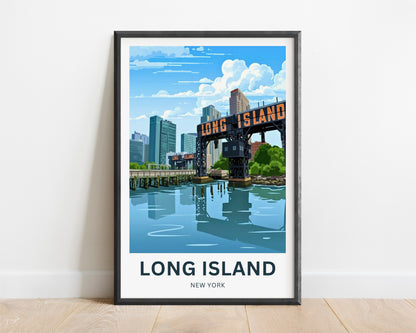 Long Island Travel Poster -  Oceanfront