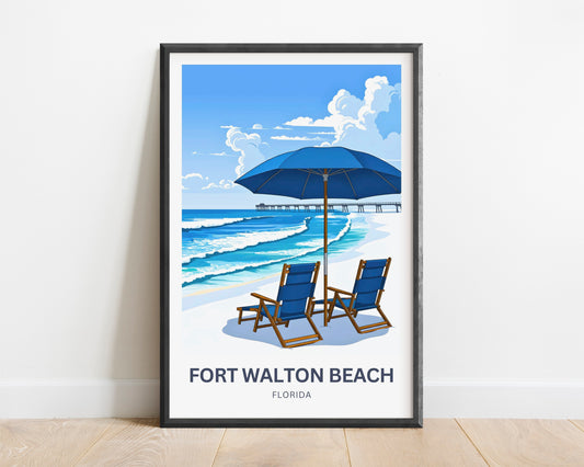 Fort Walton Beach Travel Poster