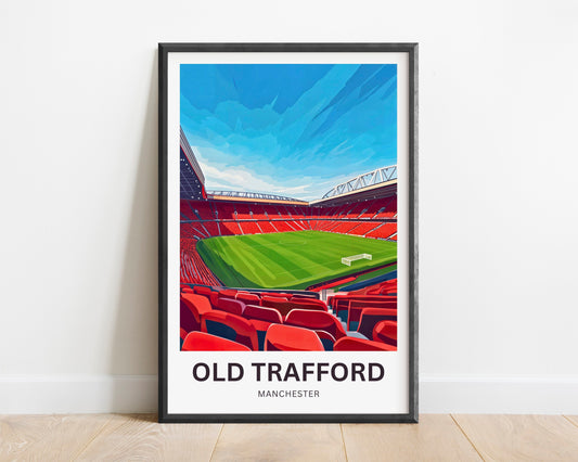 Old Trafford Travel Poster- England