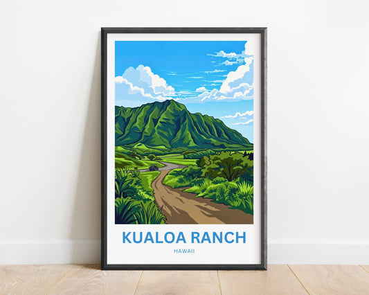 Kualoa Ranch  Travel Poste - Hawaii