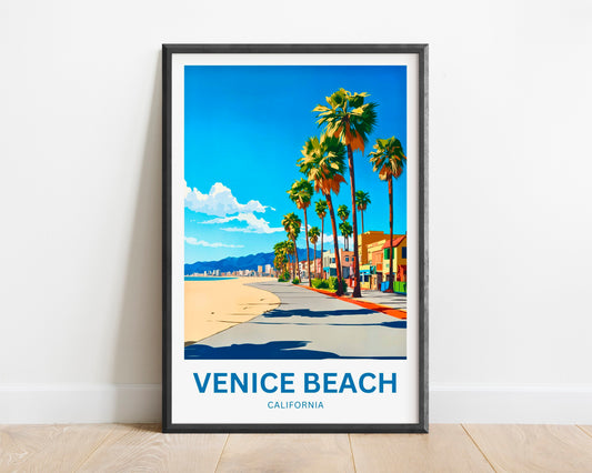 Venice Beach Travel Poster