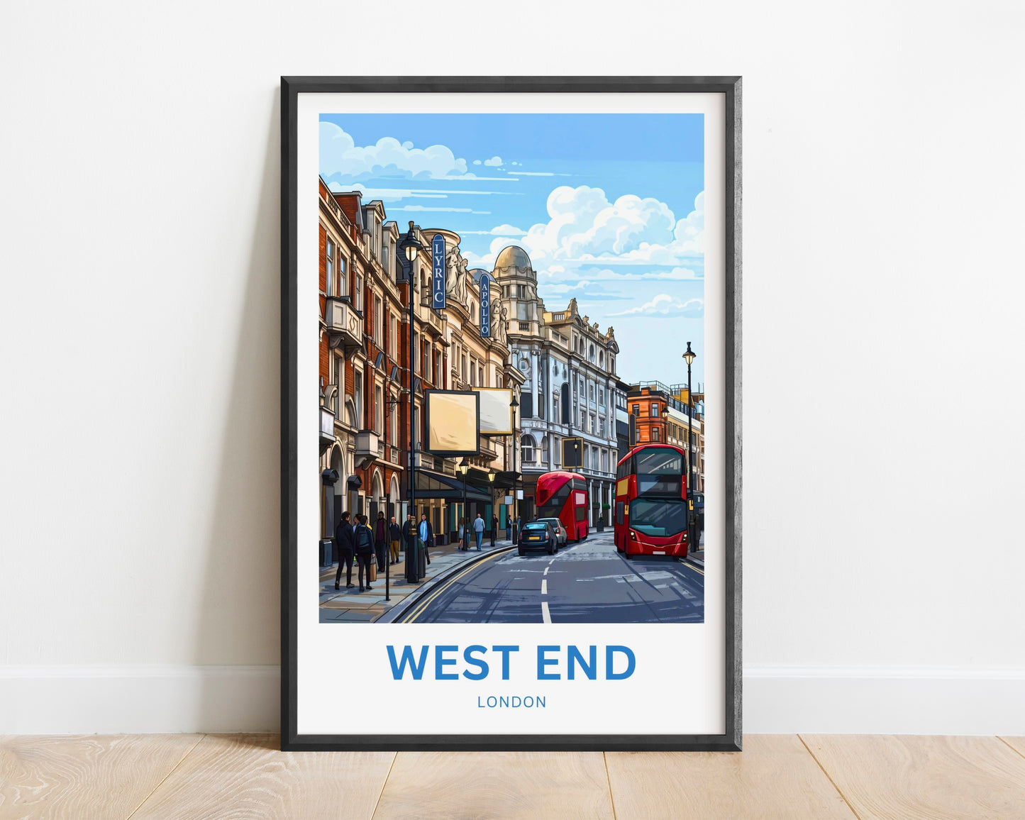West End Theatre Travel Poster