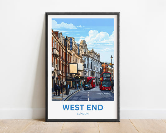 West End Theatre Travel Poster