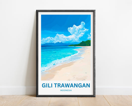 Gili Trawangan Travel Poster- Indonesia