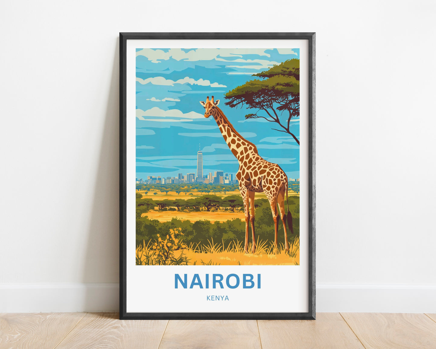 Nairobi Travel Poster - Africa's Wild Capital