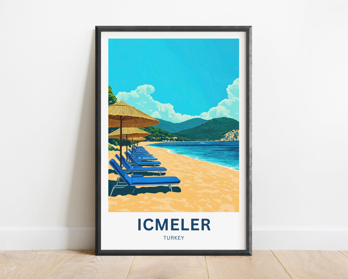 Içmeler Travel Poster- Captivating Beach in Turkey