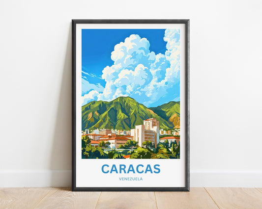 Caracas Travel Poster - Venezuela