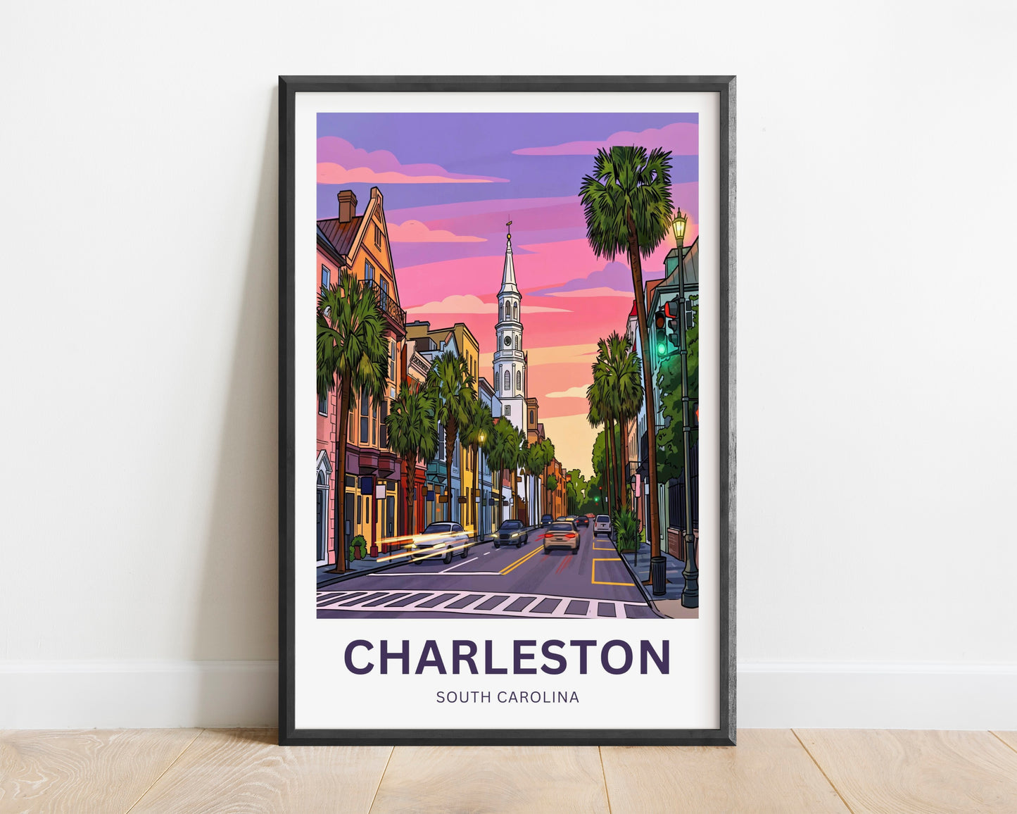 Charleston Historic District Travel Poster
