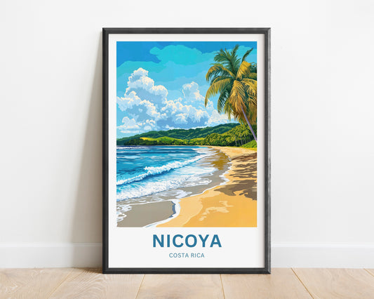 Nicoya Travel Poster  - Costa Rica Beach