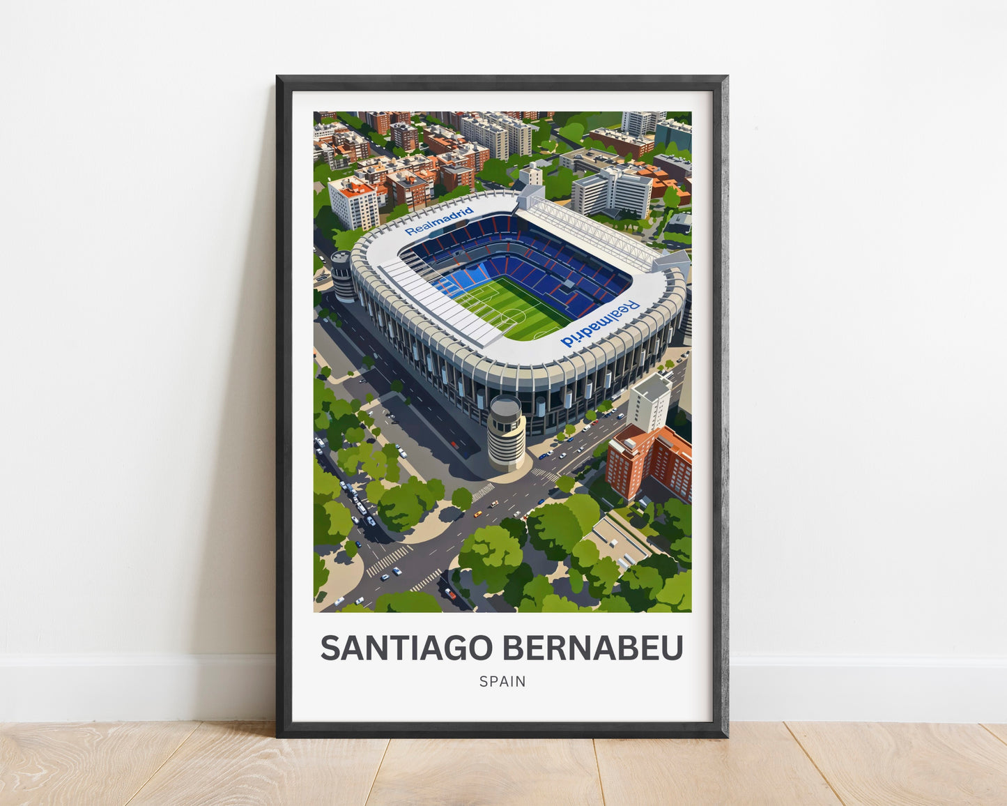 Santiago Bernabéu Stadium Travel Poster - Spain