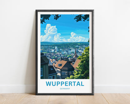 Wuppertal Travel Poster- Schwebebahn Dreams