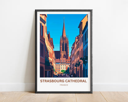 Strasbourg Cathedral Travel Poster