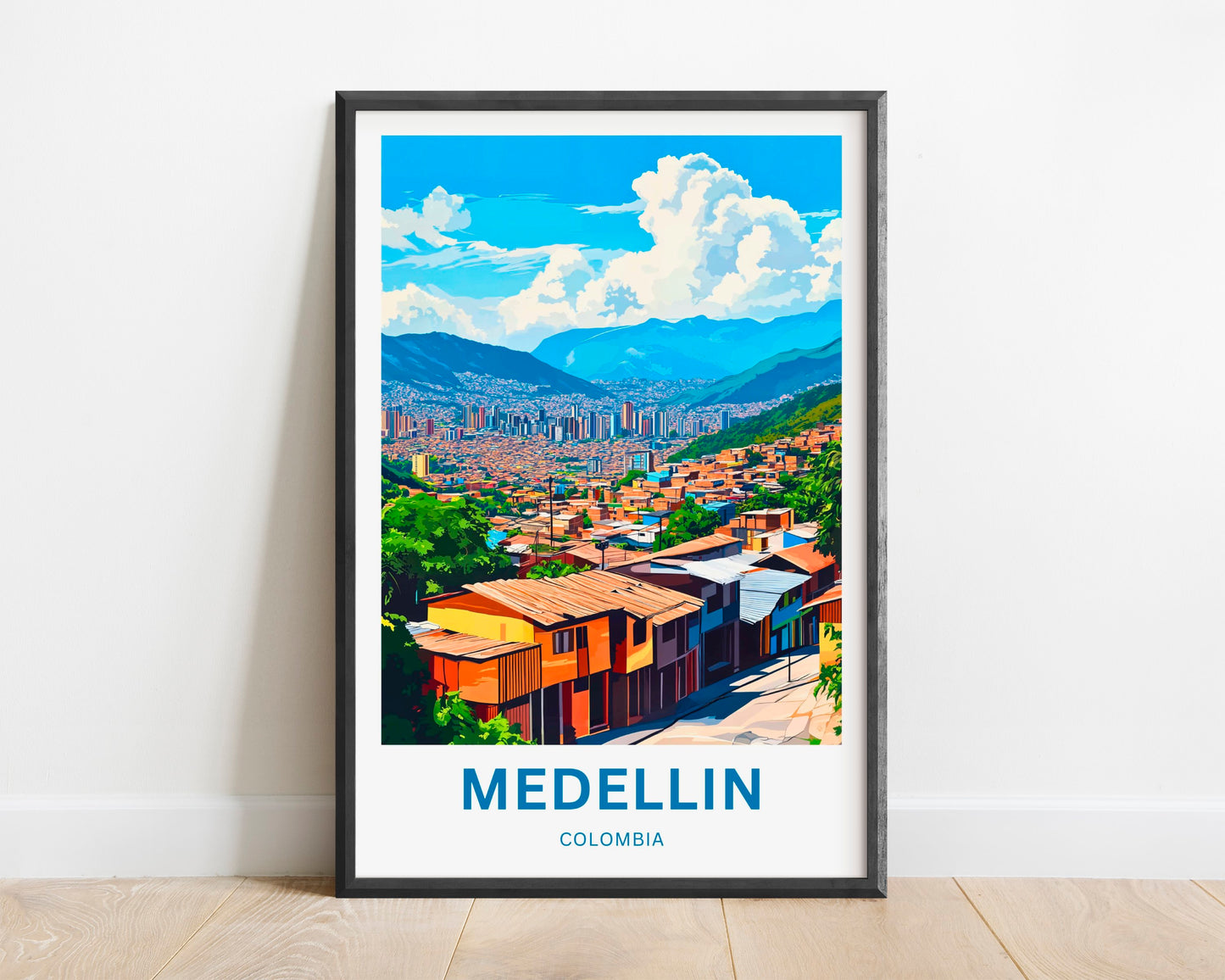 Medellín, Colombia Travel Poster
