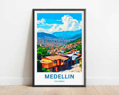 Medellín, Colombia Travel Poster