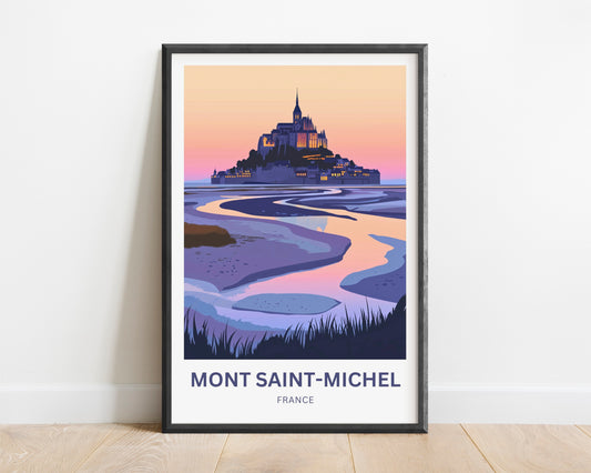 Mont Saint-Michel Travel Poster