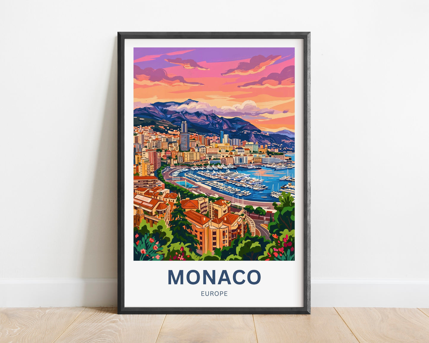 Monaco  Travel Poster - Riviera Dreams