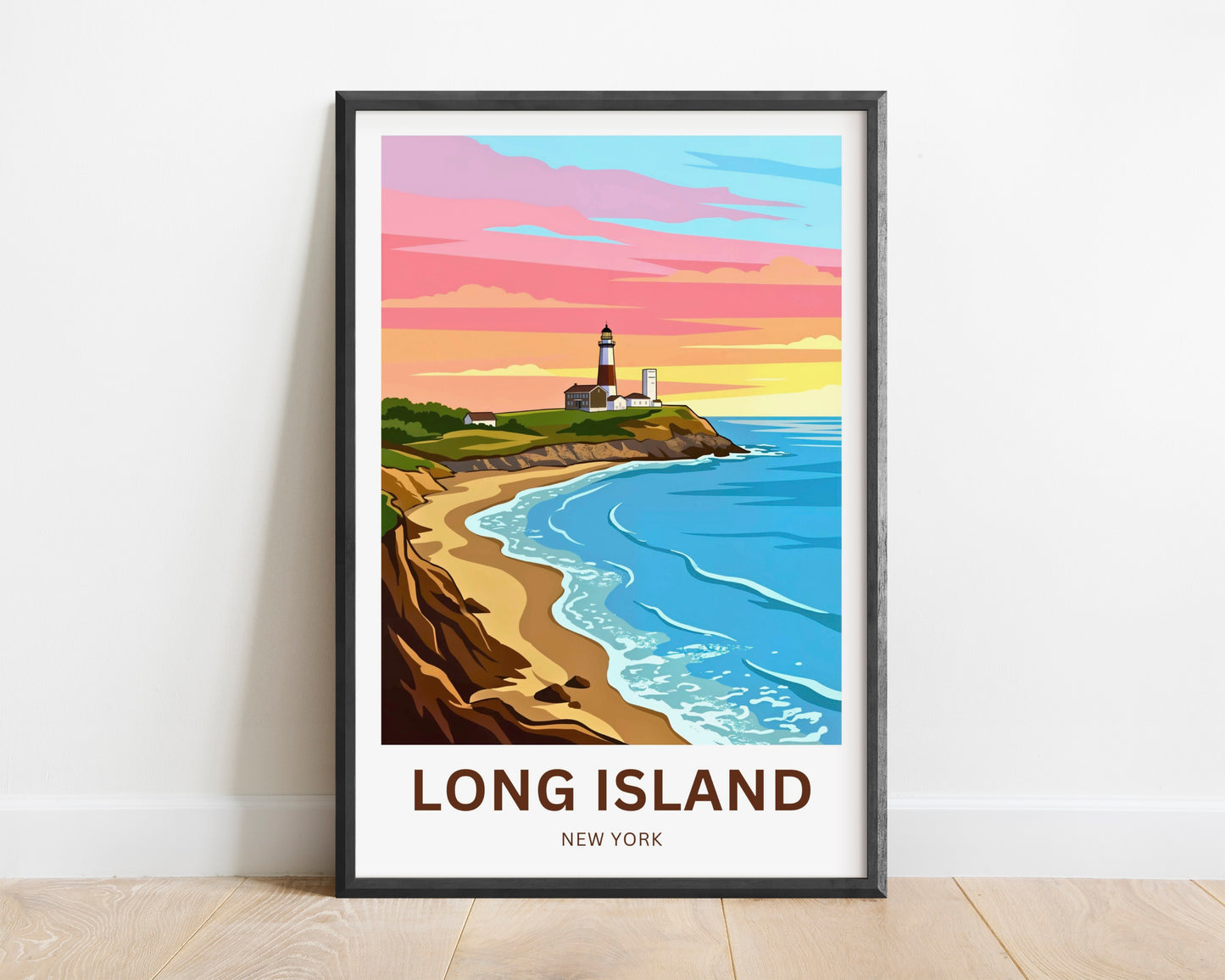 Long Island Travel Poster -  Montauk by the Sea