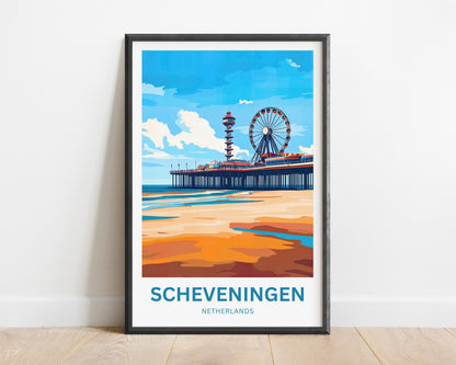 Scheveningen Travel Poster- Captivating Pier