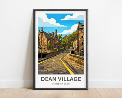 Dean Village Travel Poster - Edinburgh’s Quiet Side