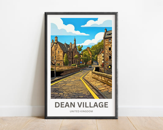 Dean Village Travel Poster - Edinburgh’s Quiet Side