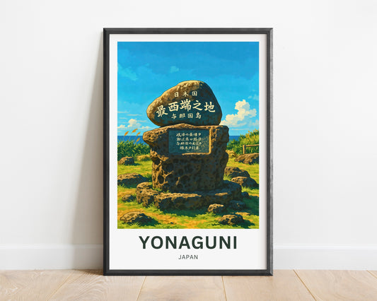 Yonaguni Travel Poster - Japan’s Westernmost Wonder