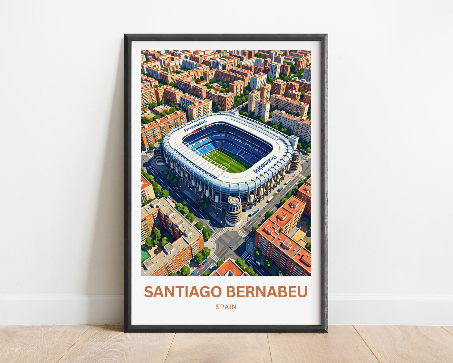 Santiago Bernabéu Stadium Travel Poster - Madrid