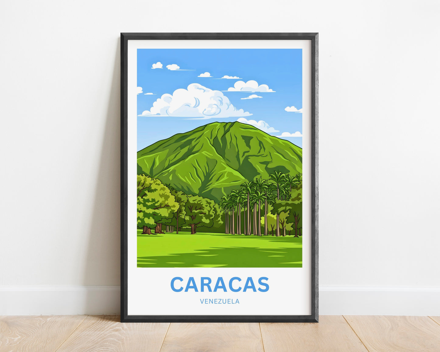 Caracas Travel Poster - Waraira Repano Overlook